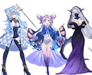 透明感のある女性キャラデザ、イラスト制作いたします つやっとした透明感のある塗りのイラストいかがですか？ イメージ8
