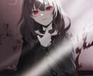 ほんのりダークで雰囲気ある1枚絵お描きします 商用利用◎サムネ、Vtuber、MV、書籍表紙などなど！ イメージ2