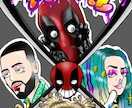 服のデザインや、グッズのイラストを承ってます POPで可愛いヒップホップ系のイラスト イメージ10