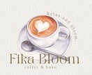 カフェロゴ作成 女性向けおしゃれにします カフェ・喫茶店にぴったりのおしゃれなロゴを作成します イメージ6