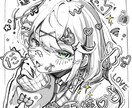 モノクロイラスト描きます アイコン・ポストカードに最適！！ イメージ1