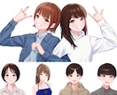 写真や文章から華やかな似顔絵を制作いたします CDジャケットのイラスト担当経験あり♪ イメージ2