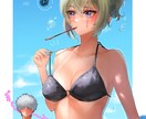 アイコン、サムネ、ボカロ曲1枚絵を作成します オリジナルキャラなど描きます私の絵が誰かにささりますように。 イメージ10