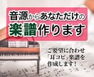 音源から耳コピで譜面を作成します メロディ・コード・ドラム／ポップス対応 イメージ1