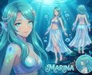 3DVtuberをキャラデザと三面図から制作します 配信画面/背景/ネームロゴ/離席中/待機中/OP/EDセット イメージ7