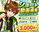ショート動画を見やすく編集します Premiere Proで丁寧に縦型動画を仕上げます イメージ1