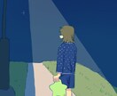 絵本のようなタッチで人物イラストを作成します 柔らかみのあるキャラクターイラスト イメージ2