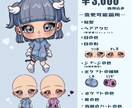 商用込み！ジャージ界隈 量産イラスト描きます 特徴ある瞳の界隈女子、いかがですか？ イメージ2