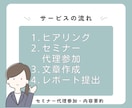 オンラインセミナーを代行受講＆要約サポートします 忙しくても学べる 面倒な参加はすべてお任せ 学習時間を代行 イメージ2