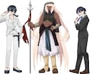 創作、TRPG等の立ち絵イラストを作成します 長髪と黒髪の事が好きです！！！！ イメージ2