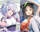 人物～背景まで！可愛いイラスト制作します キャラデザから一枚絵まで、可愛いイラストを7日以内にお届け！ イメージ3