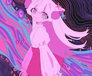 地雷系・病みかわ女の子イラスト制作します オリキャラ・創作女子向けにどうぞ！最短即日納品です！ イメージ7