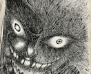 迫力のあるペン画一枚絵描きます 怒りや負の感情が沸き立つような絵を欲する方、御刮目 イメージ3