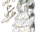 海外風ウェディングイラストを描きます あなたのお気に入りの一枚を使ってウェディングアイテム作成！ イメージ3