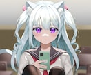 一枚絵・キャライラストを丁寧に制作します。ます 配信用・同人誌・グッズなど幅広く対応可能です イメージ6