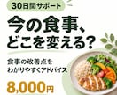 食事改善で30日間ダイエットをサポートします 食事の振り返り8回＋質問対応で、あなたに合う習慣づくり イメージ1