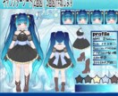 キャラクターシート作成します キャラクターの2面図を作成します！(正面・背面) イメージ1