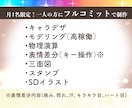 月1名限定！ Live2Dフルセット制作します 著作権込み！表情差分＋三面図Live2D イメージ2
