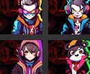 ゲーマー向けアイコンキャラクター作ります 配信活動やチーム統一キャラクターなどで差別化を狙う！ イメージ1