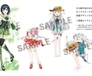 一枚絵やキャラクター作成などイラスト描きます 複数購入で割引いたします！お得に購入したい方必見です！ イメージ5