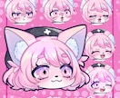 顔だけデフォルメイラストを制作します 顔だけのデフォルメイラストなので、配信や動画に最適です！ イメージ5