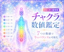 チャクラや心のエネルギーを数値で鑑定します 見えない今の状態を数値でわかりやすく可視化・願力・受け取る力 イメージ1