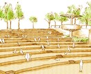 手描きのあたたかい建築スケッチパース描きます 写真とは違う味のあるパースで空間のイメージをわかりやすく！ イメージ8
