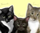 やさしい雰囲気で可愛くペットの似顔絵描きます わんちゃん、ねこちゃん、とりさん、ハムちゃんなどなど イメージ1
