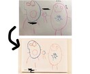 子どもの絵を形に♡アートパネルにします インテリアに馴染むデザインです♡プレゼントにもお勧め イメージ7