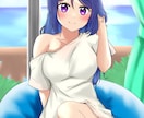 人物メインでイラスト描きます オリキャラ大歓迎！キャラデザが必要な方も相談してください。 イメージ3