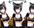 Vtuber向けLive2Dモデル制作いたします 早く安く！高可動域,ぷるぷるおめめ！ イメージ4