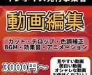 面白い、見やすい動画に編集いたします お客様の要望に沿った動画作成ができる様心がけます イメージ1