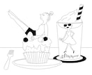 シンプル線画イラスト作成します Aiで作成しているので色々なことに対応できます！ イメージ8