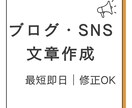 最短即日!ブログ記事・SNS投稿を丁寧作成します 丁寧な対応でご要望に合わせた文章を作成します イメージ1