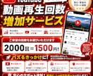 YouTube再生回数+2000回増やします 嬉しい60日長期間の減少時補填保証付き！ イメージ1
