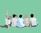 フラットタイプの人物イラストを作成します オシャレ/匿名なイラストでおなただけのイラスト✨ イメージ10