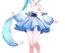 先着3名様女の子の立ち絵描きます お試し感覚で依頼できる！鮮やかな色合いの立ち絵イラスト！ イメージ2