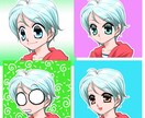 SNSのアイコンを作成します 差分でキャラクターアイコンを作成します イメージ3