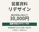 既存営業資料10枚を見やすく整えます 確定原稿をリデザイン｜編集できるPPTX・PDF納品 イメージ1