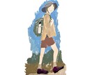 里山や自然のなかの風景、人物イラストなど制作します 温かみのある優しいタッチのイラスト イメージ2