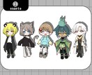 あなたのデフォルメキャス制作します SNSのアイコンや、配信、プレゼントにも！ イメージ2