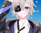 SNS向けのキラキラアイコンを描きます 彩度高めな目を惹くイラストです！ イメージ1