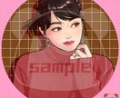 似顔絵アイコン描きます あなただけの似顔絵。SNSアイコンや名刺、プレゼントに！ イメージ4