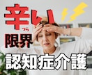 認知症介護の辛さに優しく寄り添います 元重度認知症デイケアの精神保健福祉士／安心／癒し／愚痴／不安 イメージ1