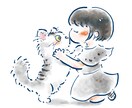 水彩画風タッチイラスト描きます ふんわり優しい水彩画風イラスト‪⟡.· イメージ1