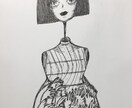 似顔絵ペン画で描きます ペン画なので細かく繊細なタッチ陰影のある立体的な似顔絵 イメージ4