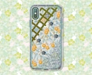 ハンドメイドダイヤモンドケースあります ダイヤモンドケースは柔らかくスマホの色が反映されて綺麗です イメージ3