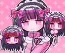 病みかわで萌えな女の子のイラスト描きます その他の雰囲気も勿論OK！"可愛い"を表現するのが得意です イメージ2