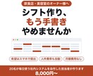 飲食店のシフト表と日報を自動集計します 飲食店の現場で毎日動いている形で作ります イメージ1
