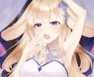 IRIAM用の立ち絵や返礼品用一枚絵など描きます キラキラのイラストが得意です！ イメージ3